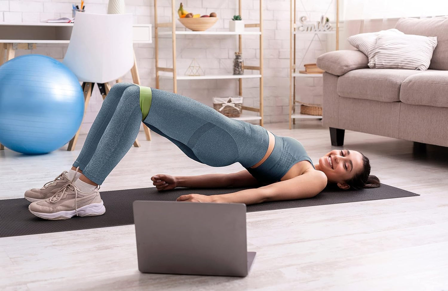 Workout Leggings Sets for Women, Gym Scrunch Butt Butt Lifting Seamless Leggings 3 Piece