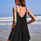 Nightgowns for Women Spaghetti Strap Sleepwear Sleeveless Sleep Dress with Pockets