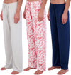 3 Pack: Women’S Ultra-Soft Comfy Pajama Lounge Pants Sleepwear (Available in plus Size)