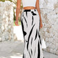 Women'S 2025 Stretch Graphic Print Fishtail Long Skirts for Women Spring Trendy Ruched Waist Maxi Skirt