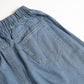 Women'S Casual Elastic Waist Frayed Hem A-Line Distressed Hippie Long Maxi Denim Skirt