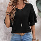 Womens Blouses Ruffle Sleeve Top V Neck Shirts Casual Outfit Bell Sleeve Cute Tee Spring Fall Summer Fashion Clothes