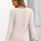 Long Sleeve Henley Shirts Women'S Business Casual Lightweight Tunic Sweater Tops