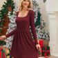 Women Fall 2025 Long Sleeve Sweater Dress Casual Knit Dresses with Pockets