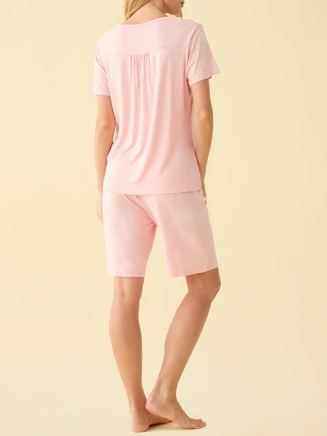 Women'S Viscose Bermuda Shorts Pajama Set