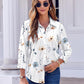 Button down Shirts for Women Dressy Floral Printed Long Sleeve Blouse Business Casual Work Tops