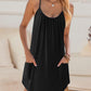 Nightgowns for Women Spaghetti Strap Sleepwear Sleeveless Sleep Dress with Pockets