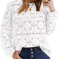 Blouses for Women Dressy Casual Fall Fashion Long Sleeve Shirts Flower Lace Tops Trendy Spring Summer Outfits