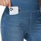 Women'S High Waisted Jeggings Pants Stretchy Tummy Control Skinny Jean Leggings with Pockets