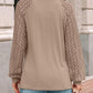 Womens Long Sleeve Shirts Pleated Lace Tops Fall Fashion Outfits Business Casual Blouses