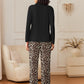 Women'S Pajamas Sets Button down Long Sleeve Lounge Sets Soft 2 Piece Pants Sleepwear