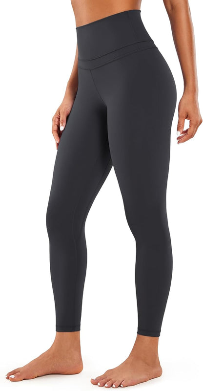 Womens Naked Feeling Workout 7/8 Yoga Leggings - 25 Inches High Waist Tight Pants