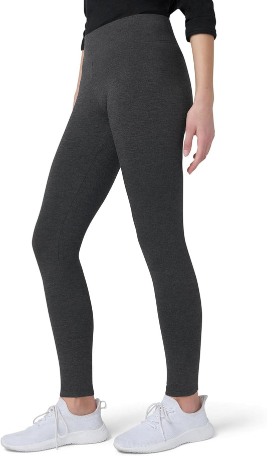 Women'S Ultra Soft Cotton Leggings with Wide Waistband, Full and Capri Length