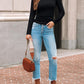 Long Sleeve Shirts Blouses Fall Fashion Ribbed Basic Tops Winter Clothes