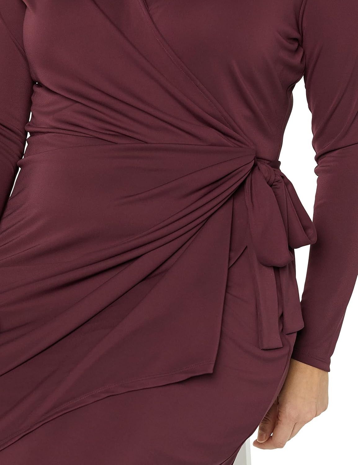 Women'S Long Sleeve Classic Wrap Dress (Available in plus Size)