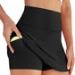 Womens Skort Tennis Skirt with Pocket Shorts Mini Golf Skirts High Waisted Athletic Skorts Summer Workout