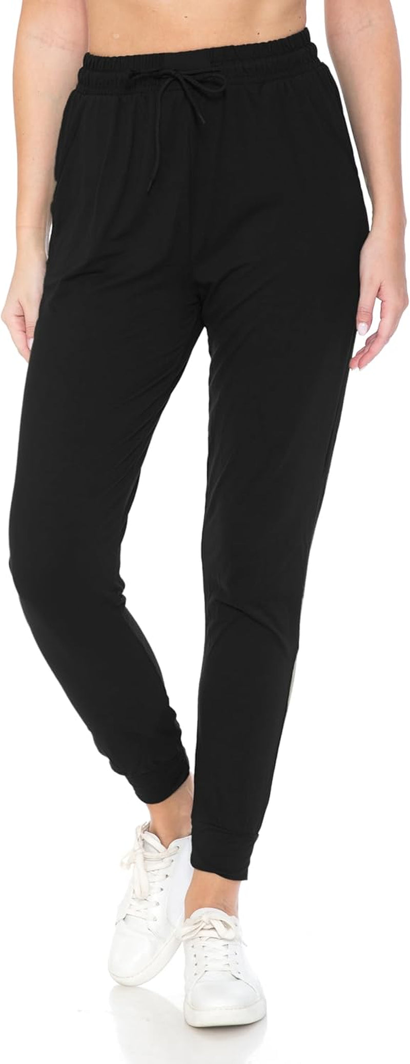 Women'S Jogger Track Cuff Sweatpants with Pockets for Yoga, Workout