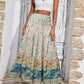 Summer Maxi Skirts for Women 2025 Fashion Boho Long Skirt Trendy Floral High Waist a Line Beach Skirt Vacation Outfit