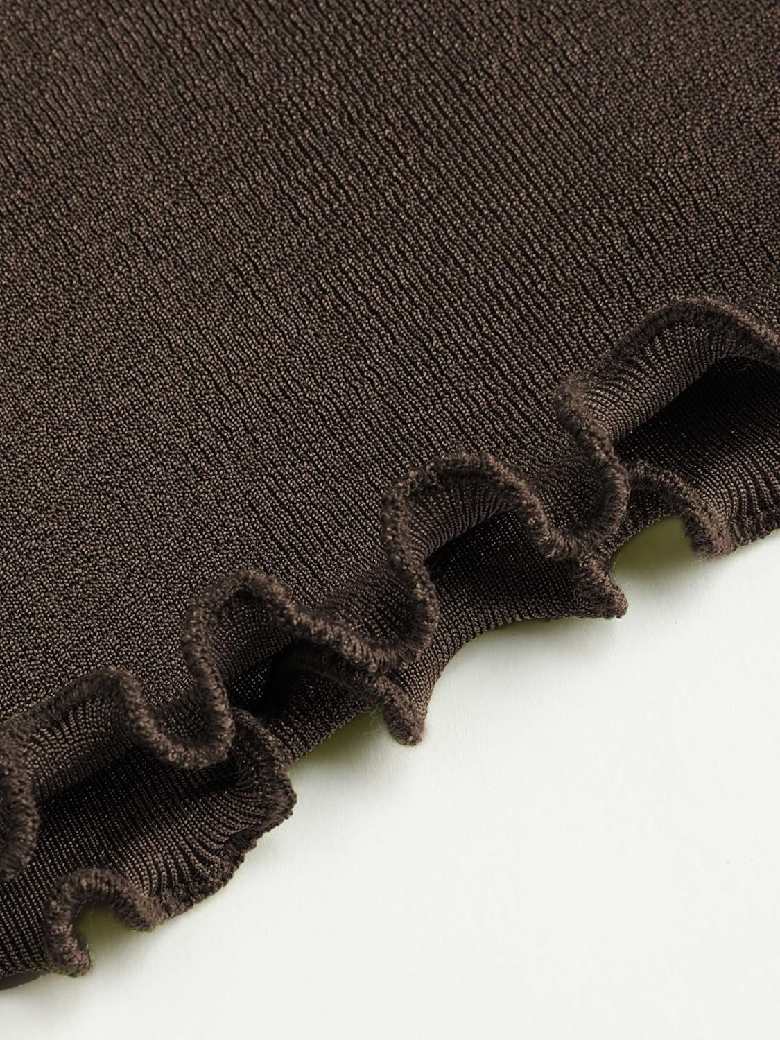 High Waist Skirts for Women Mermaid Skirt Fishtail Ruched Bodycon Long Maxi Skirt Lettuce Trim Stretchy