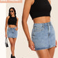Women’S Denim Jean Skirt Mini Y2K Low Waisted Casual Cute Skirts with Pockets