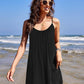 Nightgowns for Women Spaghetti Strap Sleepwear Sleeveless Sleep Dress with Pockets