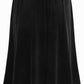 Womens Velvet Skirt A-Line Elastic Waist Casual Skirt