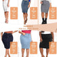 Womens Stretch Pencil Skirts with Functional Pockets, a Line & Destructed Mini Denim Skirts