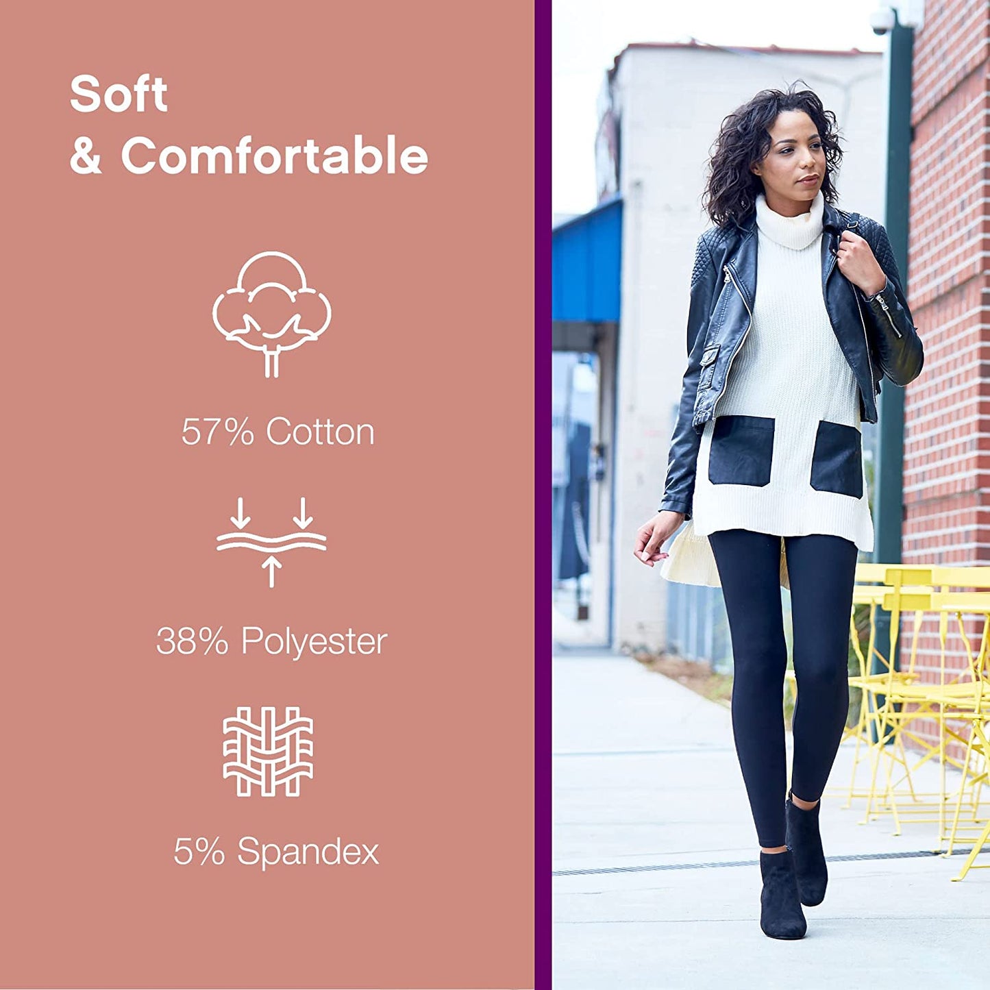 Women'S Cotton Blackout Capri Legging