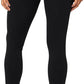 Casual Women'S Cotton Leggings for All Day Wear, Premium Blend, Stretchy Comfort Waistband, Black
