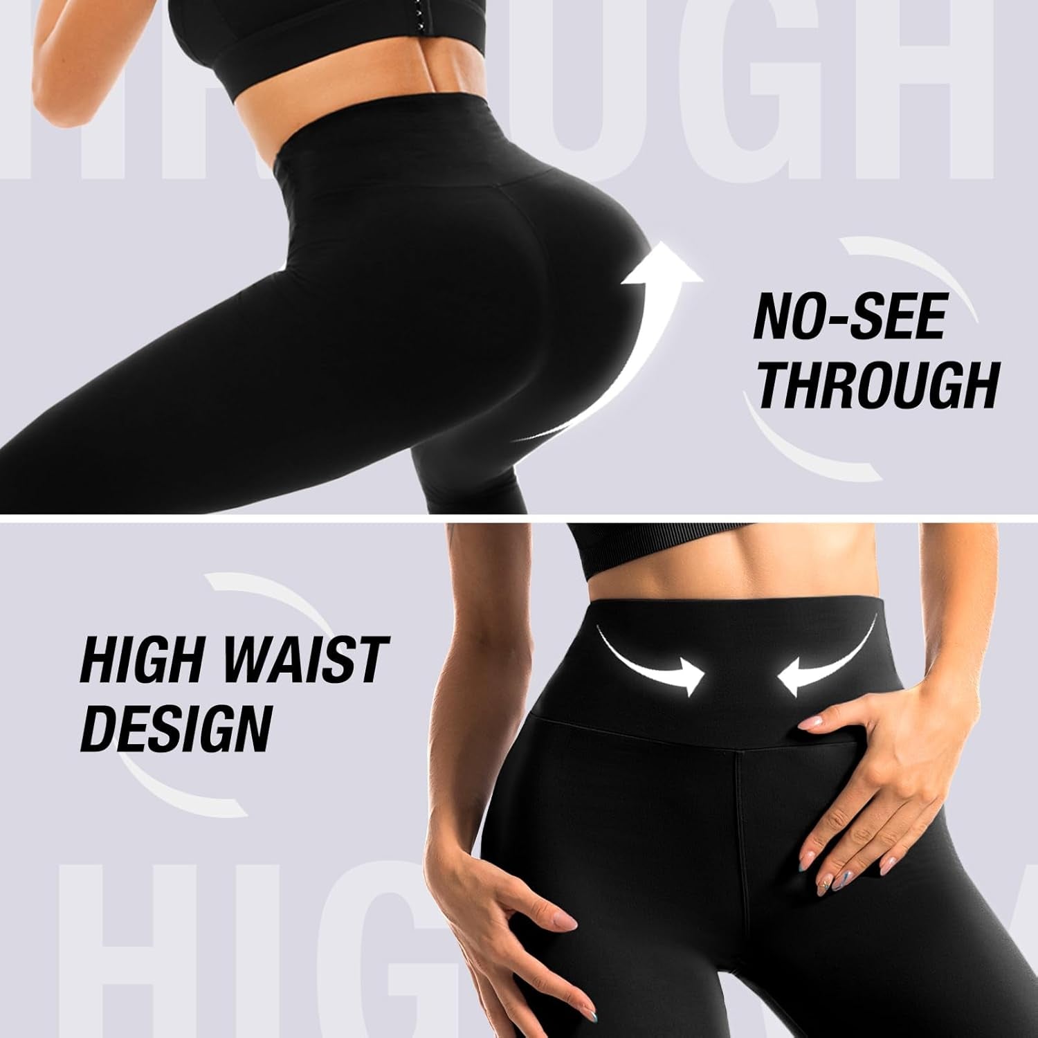 High Waisted Leggings for Women, Buttery Soft Workout Yoga Leggings