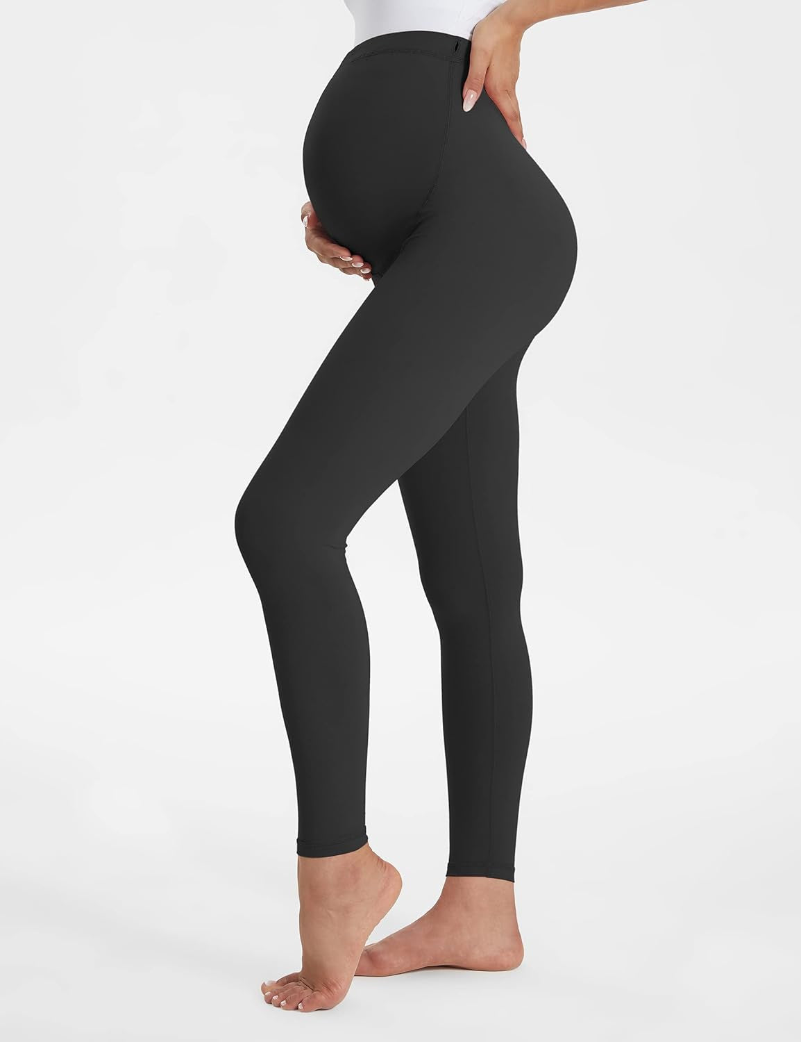 Women'S Maternity Leggings over the Belly Pregnancy Active Wear Workout Yoga Tights Pants