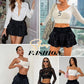 Women'S Mini Skirt High Waisted Layered Ruffle Skirts Tiered Short Skirt Lingerie Y2K
