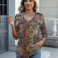Womens 3/4 Length Sleeve Tunic Tops Casual V Neck Shirts Basic Tees Business Work Blouses Summer Fall 2025 Clothes