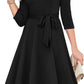 Women'S Cocktail Dresses 3/4 Sleeve Vintage Wedding Guest Dress (XS-3XL)