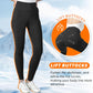 Fleece Lined Leggings for Women - High Waisted Workout Leggings for Women Running Exercise